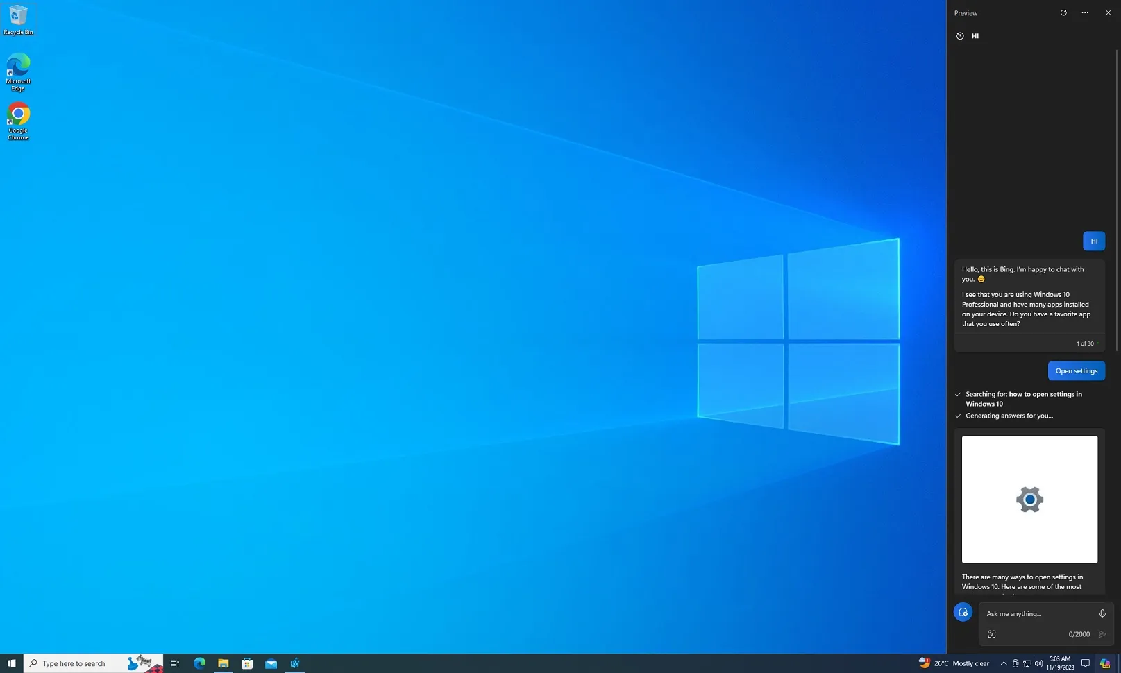 Copilot sur Windows 10 pratique