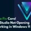 Corel VideoStudio non si apre o non funziona in Windows 11
