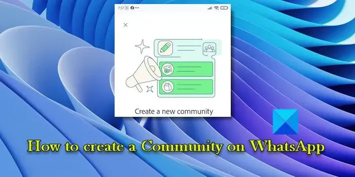 WhatsApp でコミュニティを作成する