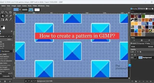 Wie erstelle ich ein Muster in GIMP?
