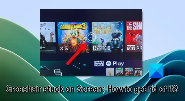 Fadenkreuz bleibt in Windows 11 auf dem Bildschirm hängen; Wie wird man es los?