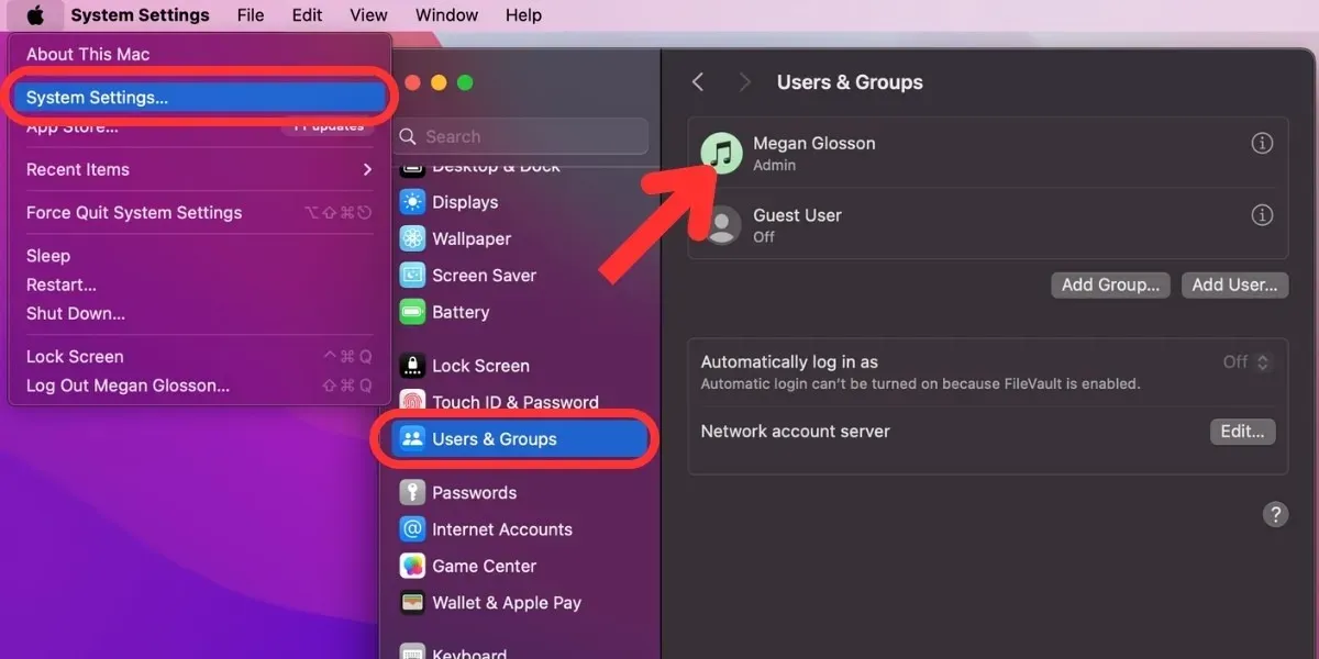 Personalizar ícone de usuários de desktop Mac
