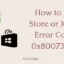 Como corrigir o código de erro da loja ou do Xbox 0x80073cf6