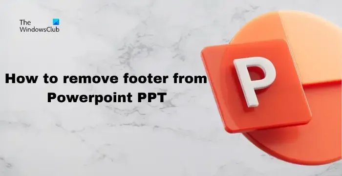 Hoe voettekst uit Powerpoint PPT te verwijderen