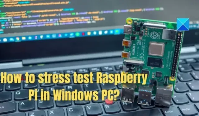 Windows PC에서 Raspberry Pi 4를 스트레스 테스트하는 방법은 무엇입니까?