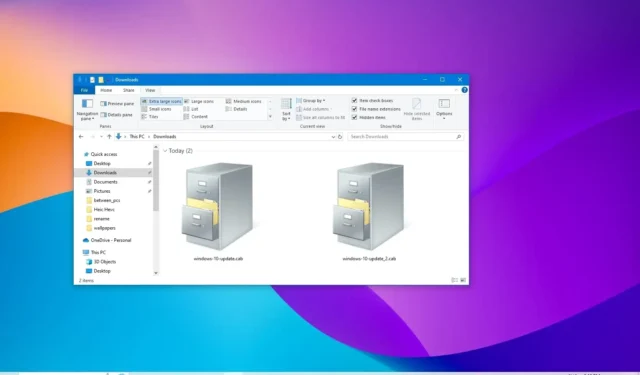 Cómo instalar el archivo CAB para actualizaciones y controladores en Windows 10