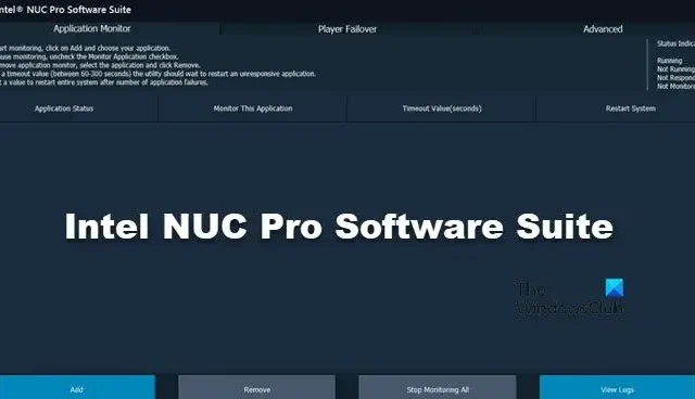 O que é o pacote de software Intel NUC Pro?