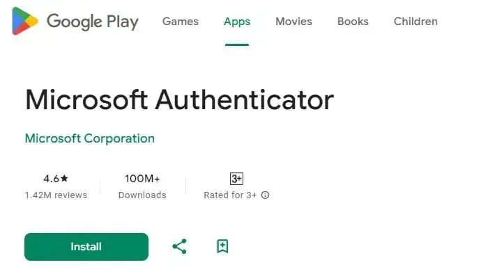 Aktualisieren Sie die Microsoft Authenticator-App
