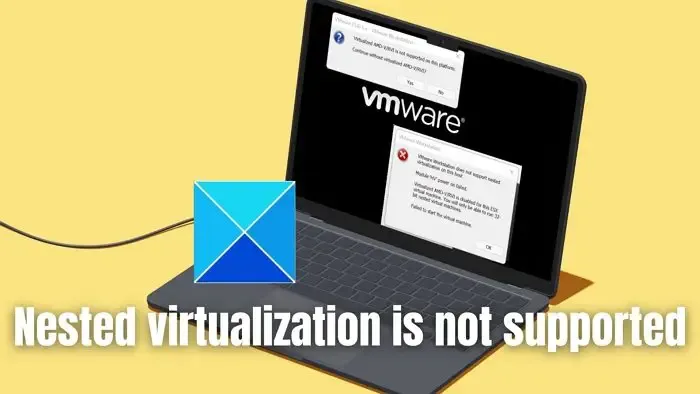 La máquina virtual no pudo iniciarse porque no se admite la virtualización anidada