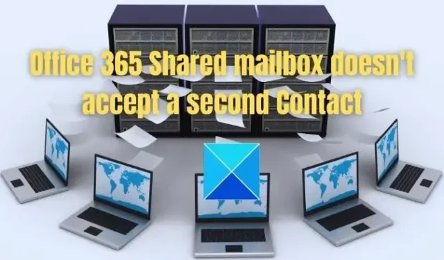 Não é possível adicionar o segundo endereço de contato para outra caixa de correio compartilhada do Office 365 de domínio