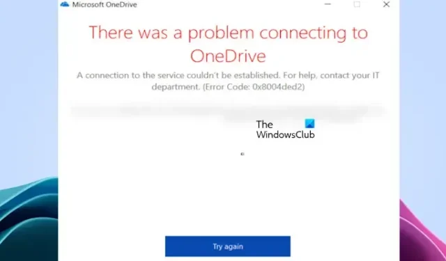 OneDrive-Fehlercode 0x8004ded2 [Fix]