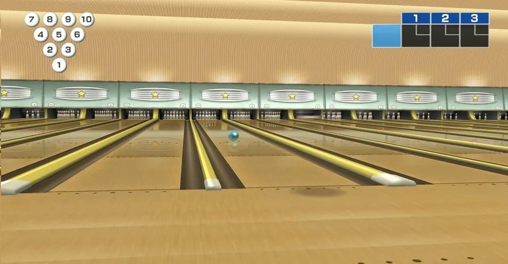 Giocare a bowling su Wii Sports