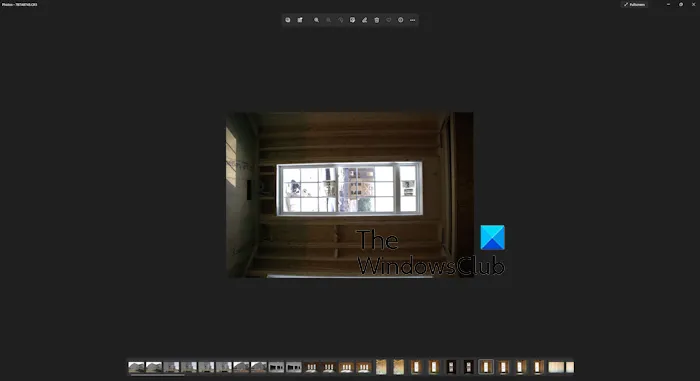 Fotografías verticales mostradas en modo horizontal en Windows