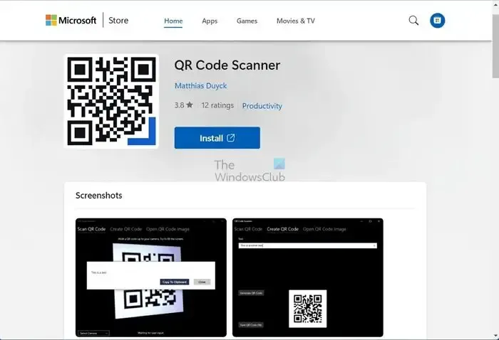 QR-codescanner-app