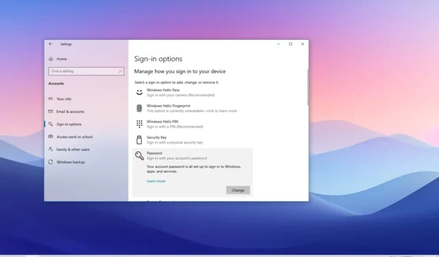 Come rimuovere la password di accesso su Windows 10
