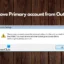 Hoe het primaire account uit Outlook te verwijderen