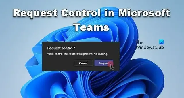 So fordern Sie die Kontrolle in Microsoft Teams an