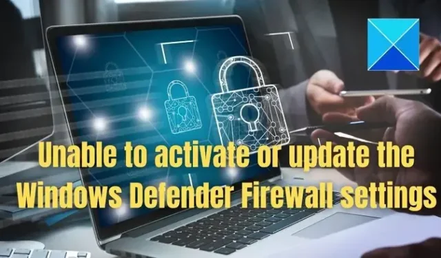 Kan de Windows Firewall-instellingen niet wijzigen