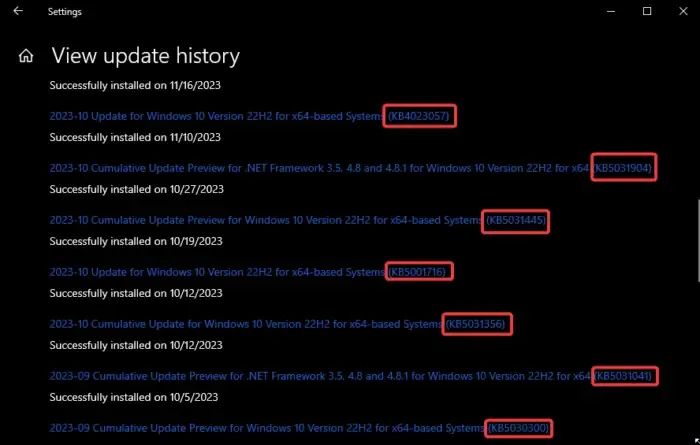 0x80188309 Windows Update-fout