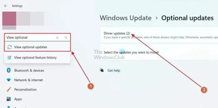 Ver atualizações opcionais no Windows