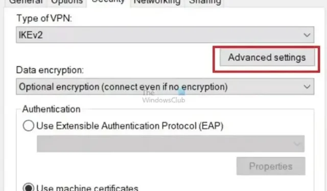 Windows IKEv2 VPN クライアントで IP アドレスをデフォルトのクライアント ID としてオーバーライドする
