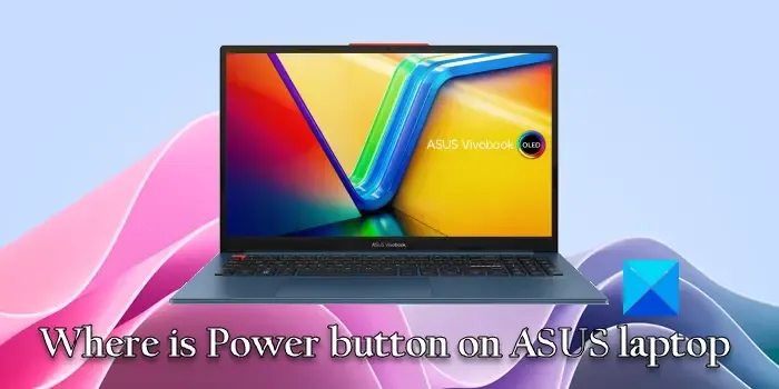 Waar is de aan/uit-knop op de ASUS-laptop
