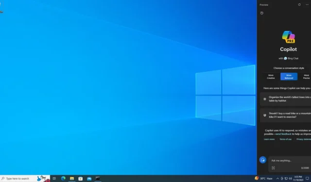 Windows 10 KB5033372 uitgebracht met Copilot