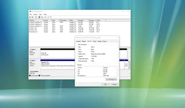 Como verificar se a unidade usa o estilo de partição GPT ou MBR no Windows 10