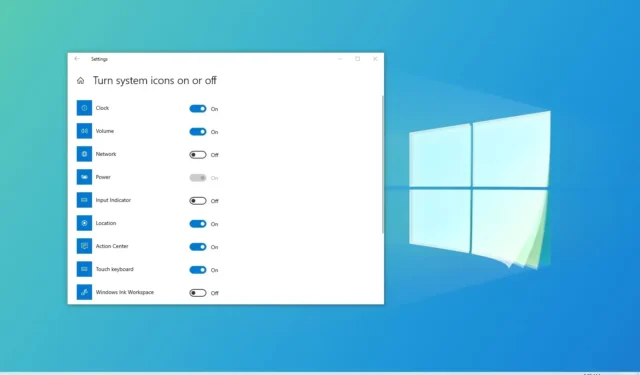 So aktivieren oder deaktivieren Sie Taskleistensymbole in der Taskleiste unter Windows 10