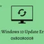 Cómo reparar el error de actualización de Windows 0x80080008
