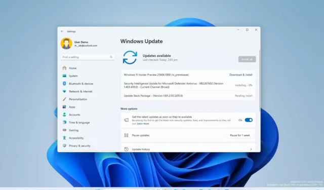 Windows 11 crea le versioni 26016 e 23606 come ultimi voli per il 2023