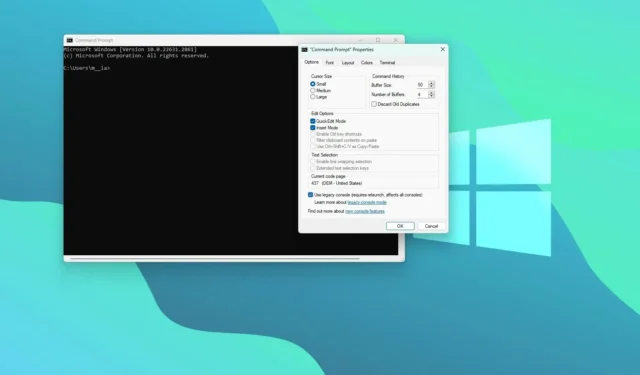 Microsoft stellt die veraltete Befehlskonsole unter Windows 11 ein