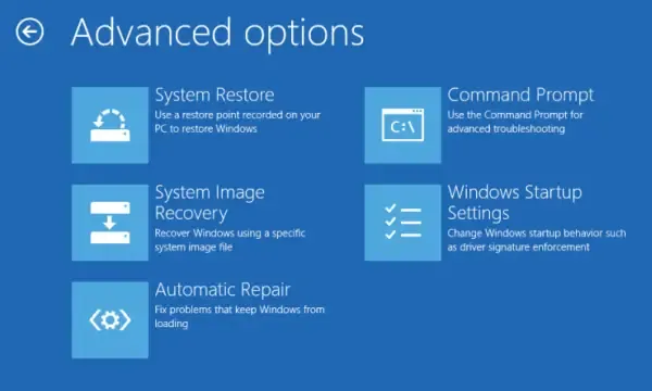 Windows 10の自動修復