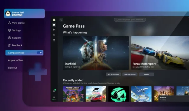 I nuovi aggiornamenti dell’app Xbox apportano ottimizzazioni per i giochi portatili