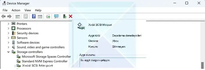 Miniport SCSI Xvdd