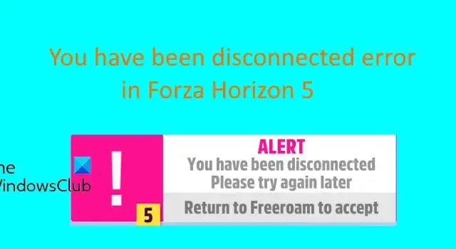 Forza Horizon 5 연결이 끊어졌습니다 오류 [수정]