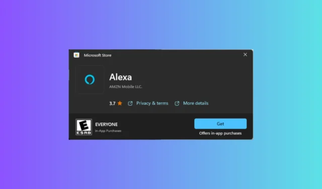 Amazon Alexa ya no está en Microsoft Store, pero aún puedes obtenerla