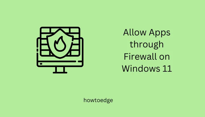 Permitir aplicaciones a través del Firewall en Windows 11