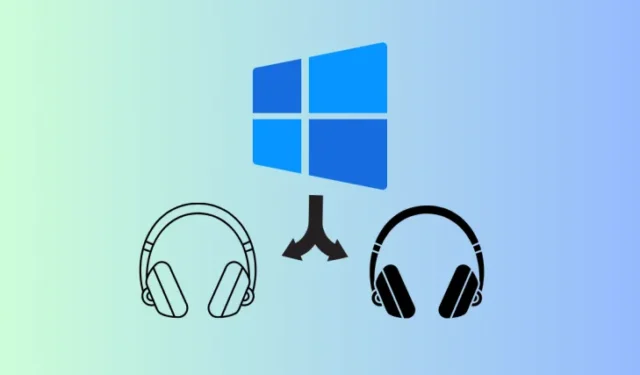 Como reproduzir áudio por meio de vários dispositivos conectados no Windows 11