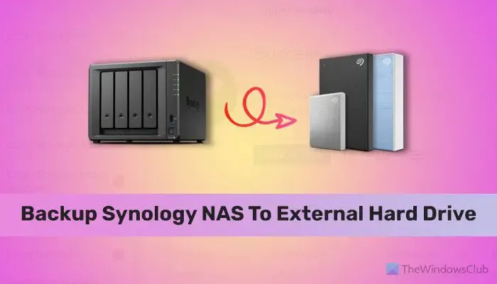 Een back-up maken van een Synology NAS naar een externe harde schijf