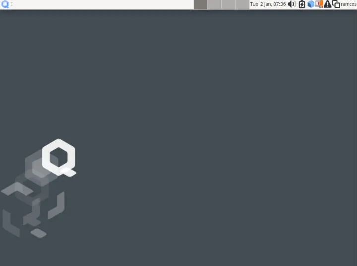 Qubes OS 桌面的螢幕截圖。