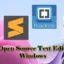 Melhor editor de texto de código aberto para Windows 11/10