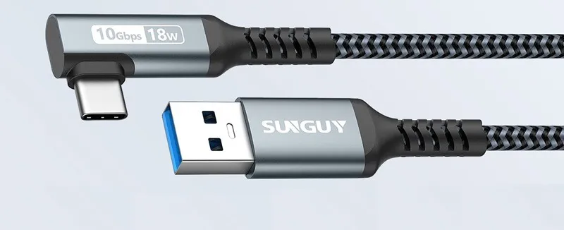 Cable SUNGUY USB-C a USB-C para Android Auto