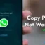 Le copier-coller ne fonctionne pas dans WhatsApp Web