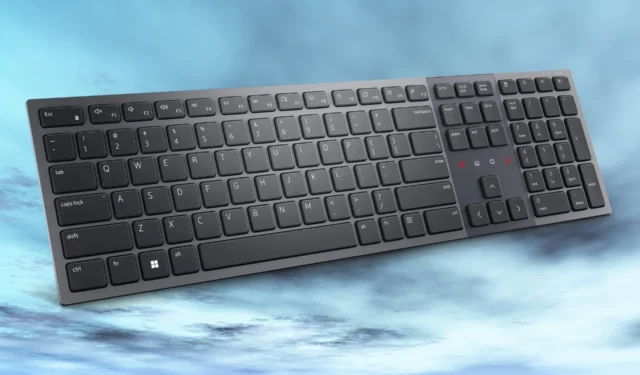 Un teclado de control táctil de Dell tiene botones mágicos para Teams