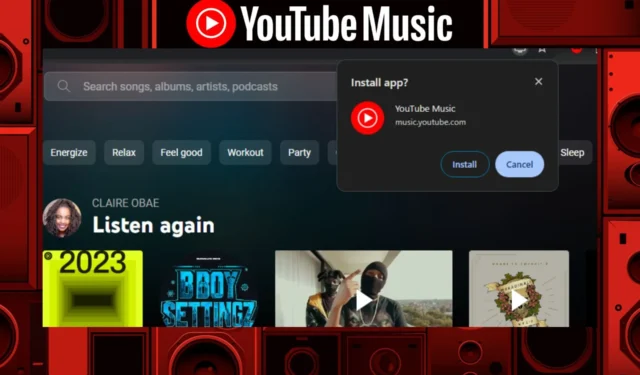 PC용 YouTube Music 앱을 다운로드하는 방법