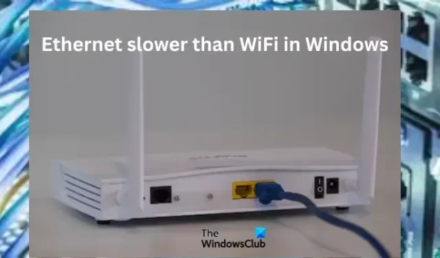 Ethernet más lento que WiFi en Windows 11