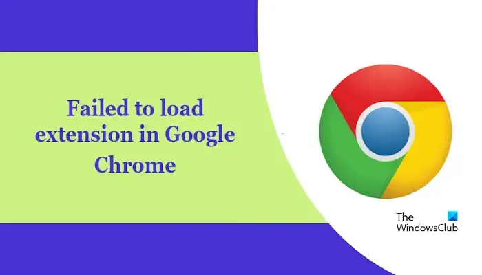 No se pudo cargar la extensión en Google Chrome