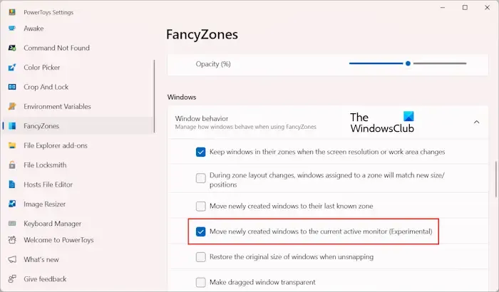 FancyZones Microsoft PowerToys