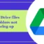 Google Drive-Dateien und -Ordner werden nicht angezeigt